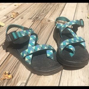 Custom Teal Chacos